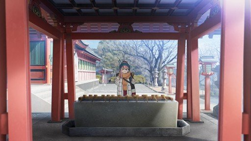 Rest at the shrine's water pavilion